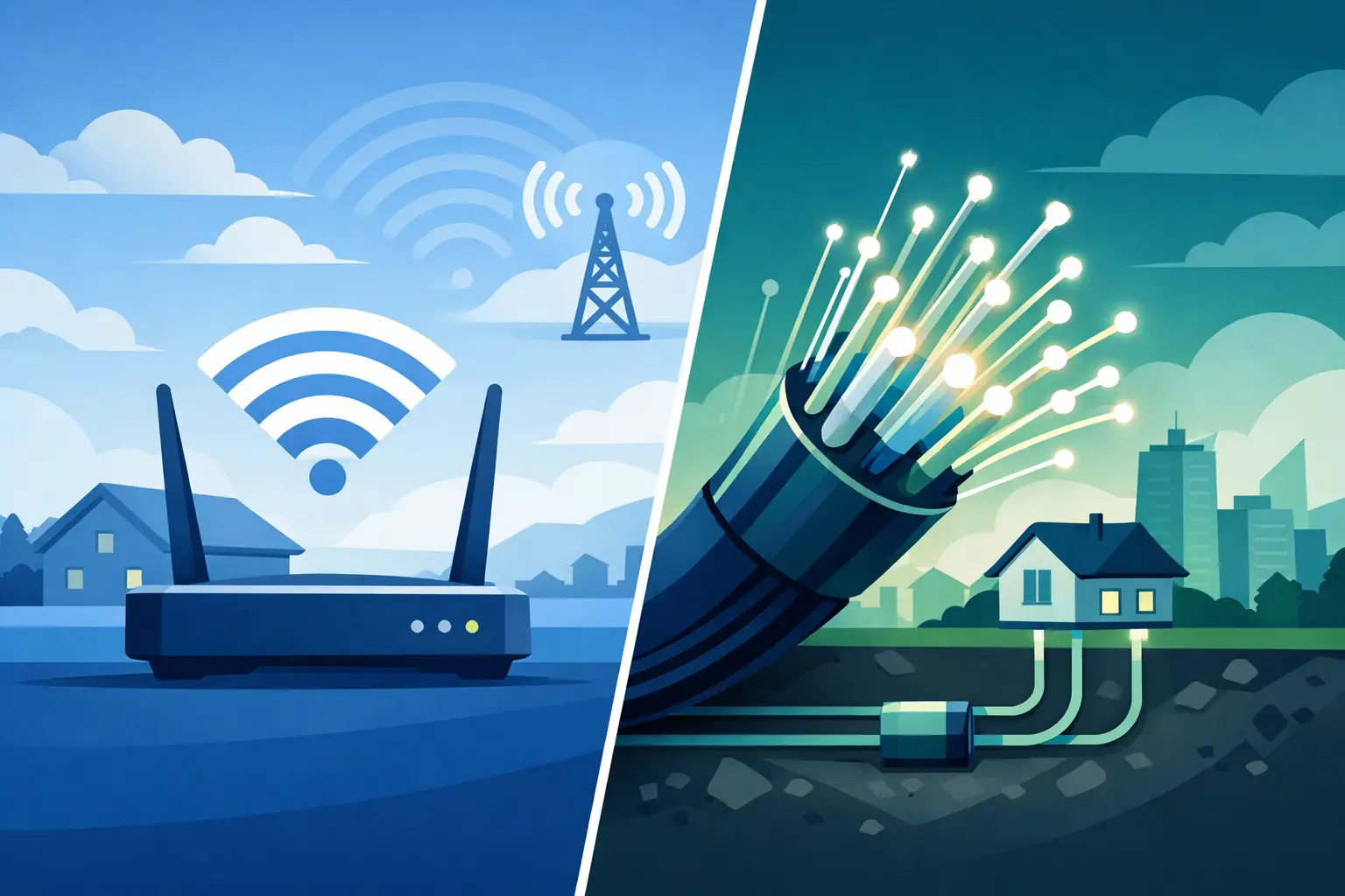 WiFi nebo optika doma? Co dává větší smysl